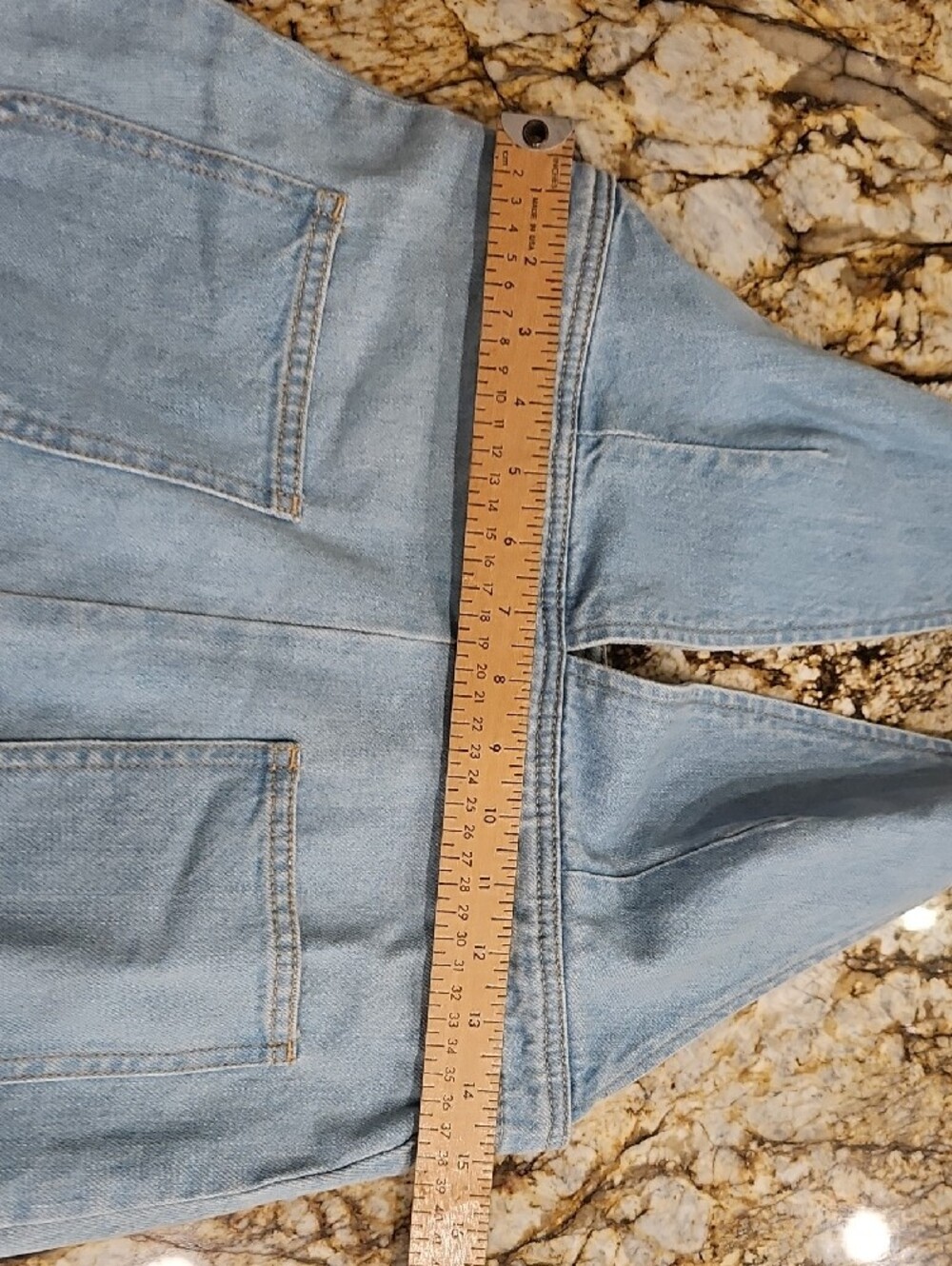 BDG Urban Outfitters  Blue Denim Overall Cross  Strap Dress. Size 6 UK 10 - Picture 6 of 7